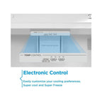 Midea MDRE379FGE01D 54cm 70/30 Built In Fridge Freezer - White : H 178.5cm : Sliding Hinge