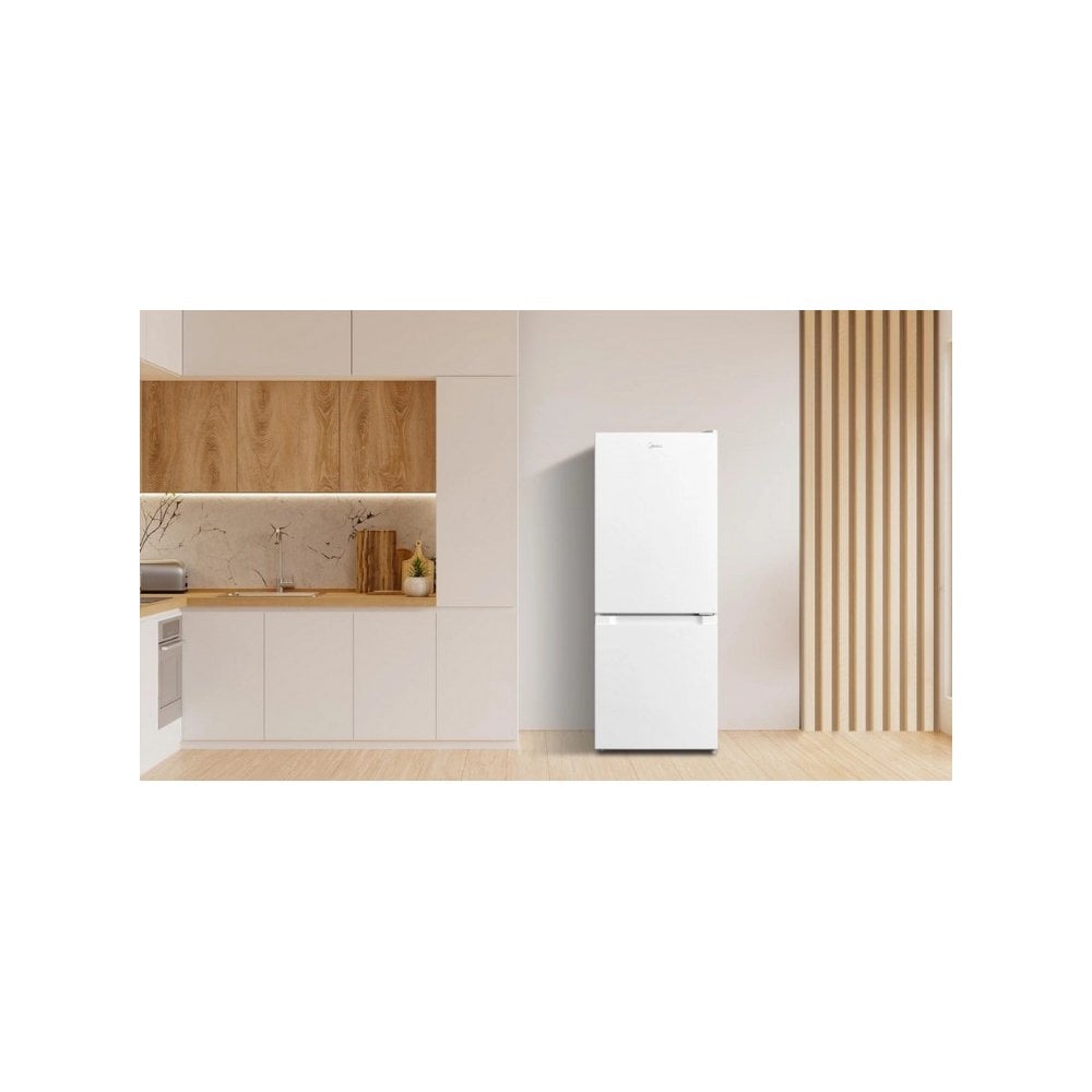Midea MDRB202FGE01 47cm 60/40 Low Frost Fridge Freezer - White : H 124cm