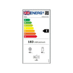 Midea MDRB202FGE01 47cm 60/40 Low Frost Fridge Freezer - White : H 124cm