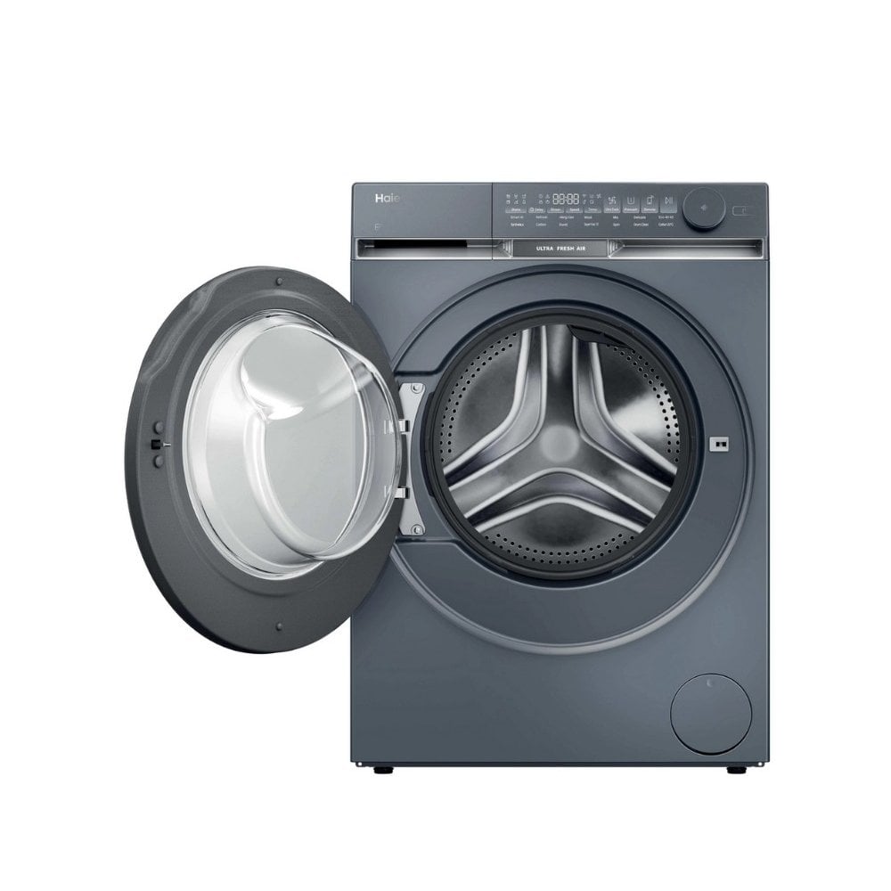 Haier HW100-B14387GUUK 10kg, 1400 Spin Washing Machine - Graphite