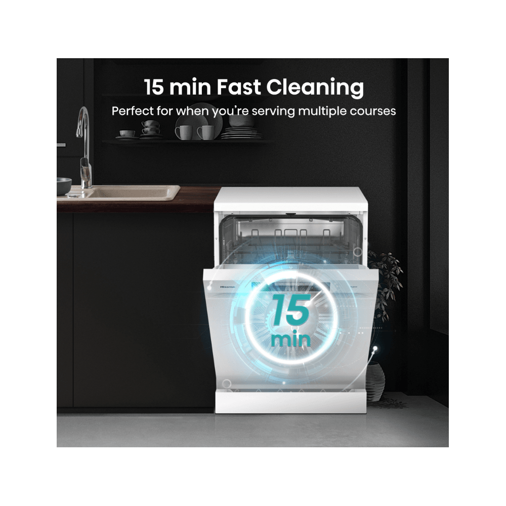 Hisense HS642D90WUK Dishwasher : 14 Place Settings