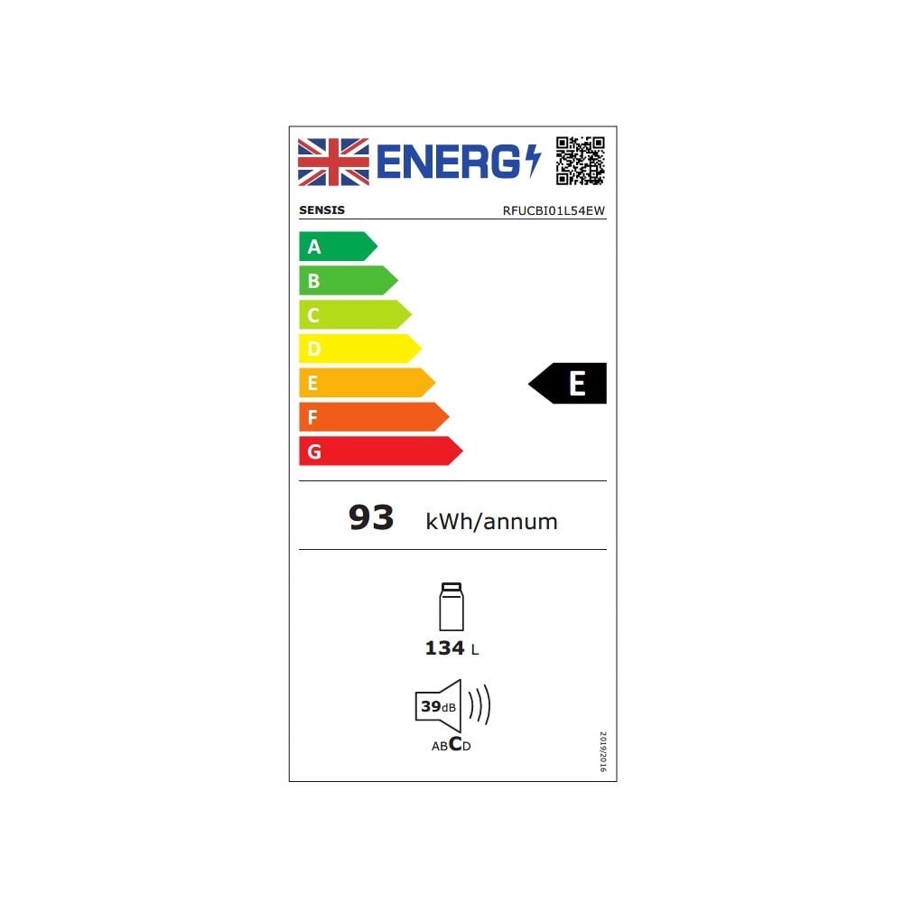 Sensis RFUCBI01L54EW 59.5cm Built-In Larder Fridge - White