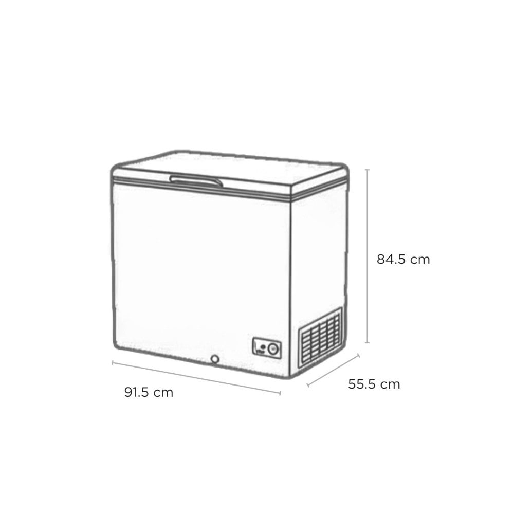 Sensis RFCHT01F196EW :  196 litre Chest Freezer  : W 91.5cm