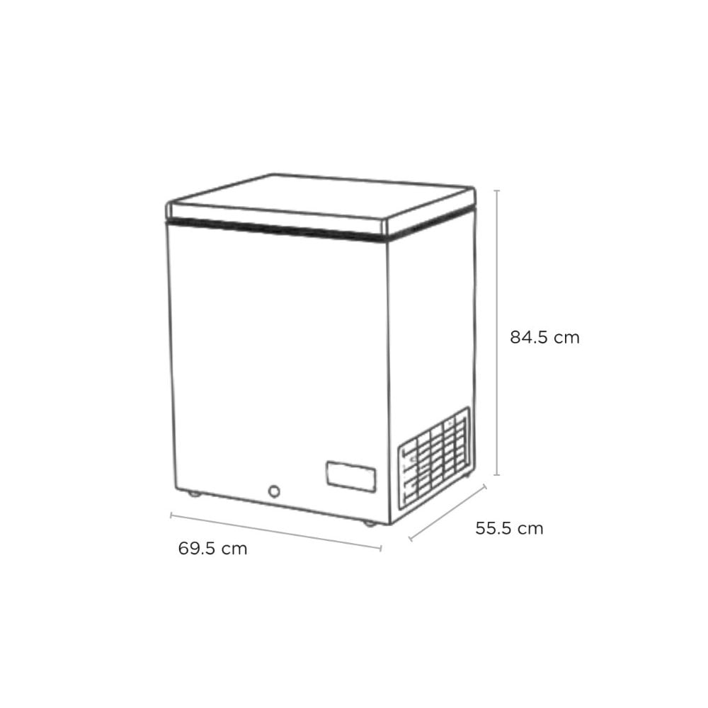 Sensis RFCHT01F137EW 137 litre Chest Freezer : W 69.5cm