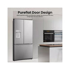Hisense RF815N4SESE  American Fridge Freezer : Frost Free :  Silver :Plumbed :  Due 21st SEPTEMBER