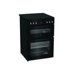 Hotpoint HDE6VDCASB1 Double Oven Electric Cooker with Ceramic Hob : Black : W 60cm : AirFry