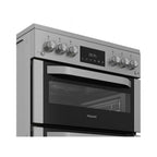 Hotpoint HDG6GDCX Double Oven Gas Cooker with Gas Hob - Stainless Steel : W 60cm