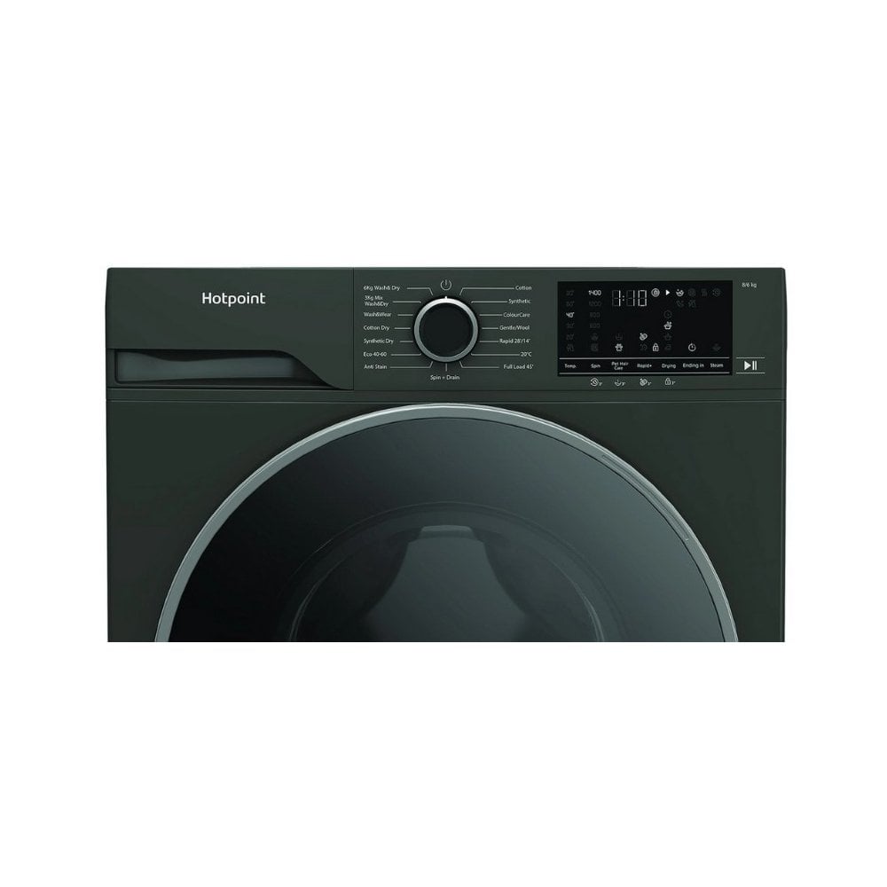 Hotpoint HBD8680GANTISTAINUK  1400 Spin Washer Dryer - Graphite : 8kg Wash, 6kg Dry