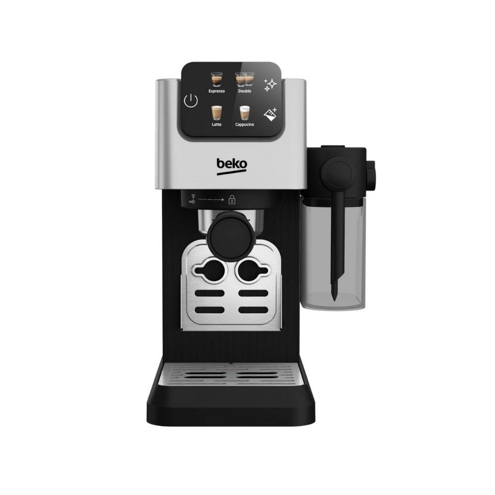 Beko CaffeExperto CEP5304X Manual Espresso with Steam Wand - Black : Ground Coffee