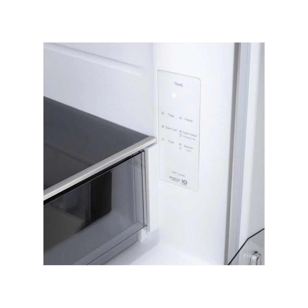 LG GMBS30SEPY  American Fridge Freezer : Frost Free : Silver : H 186cm :