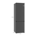 Bosch KGN39OCAFG Frost Free fridge-freezer :Cast Iron, Green Collection, Series 4 : H 203cm :