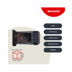 Sharp R272KM 20 Litre Solo Microwave - Black : 800W