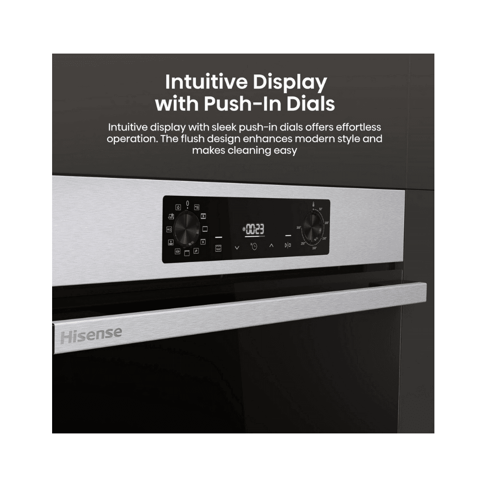 Hisense BI622AXPGUK Built In Electric Single Oven - Black & Stainless Steel