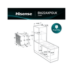 Hisense BI622AXPGUK Built In Electric Single Oven - Black & Stainless Steel