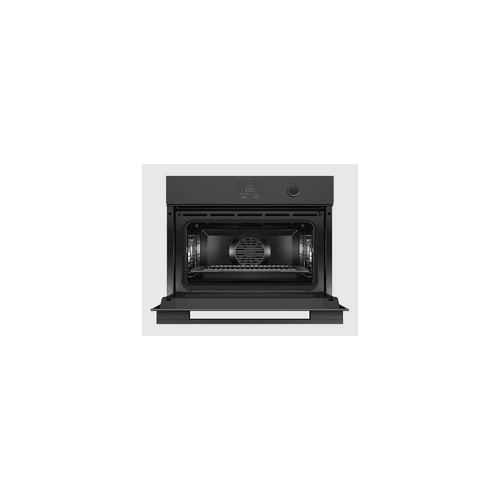 Fisher & Paykel OS60NMTDB1 Compact Combination Steam Oven : Black Glass: Series 9