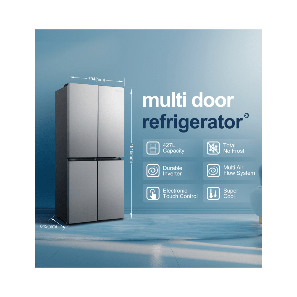 Fridgemaster MQ7939ES American Style Fridge Freezer : H  181.7cm