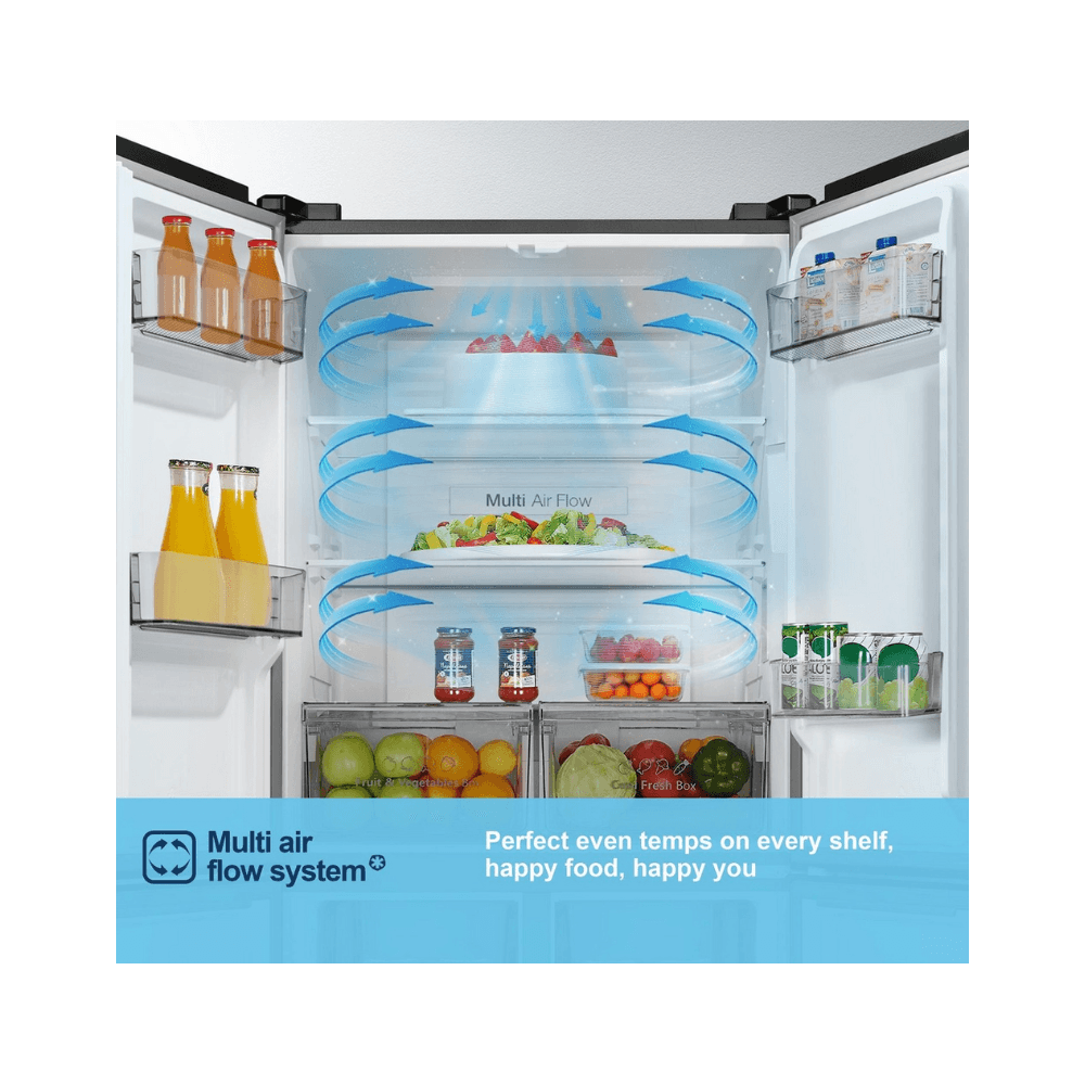 Fridgemaster MQ7939ES American Style Fridge Freezer : H  181.7cm