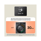 LG RHX5009TWB Heat Pump Tumble Dryer : 9kg : Series 5