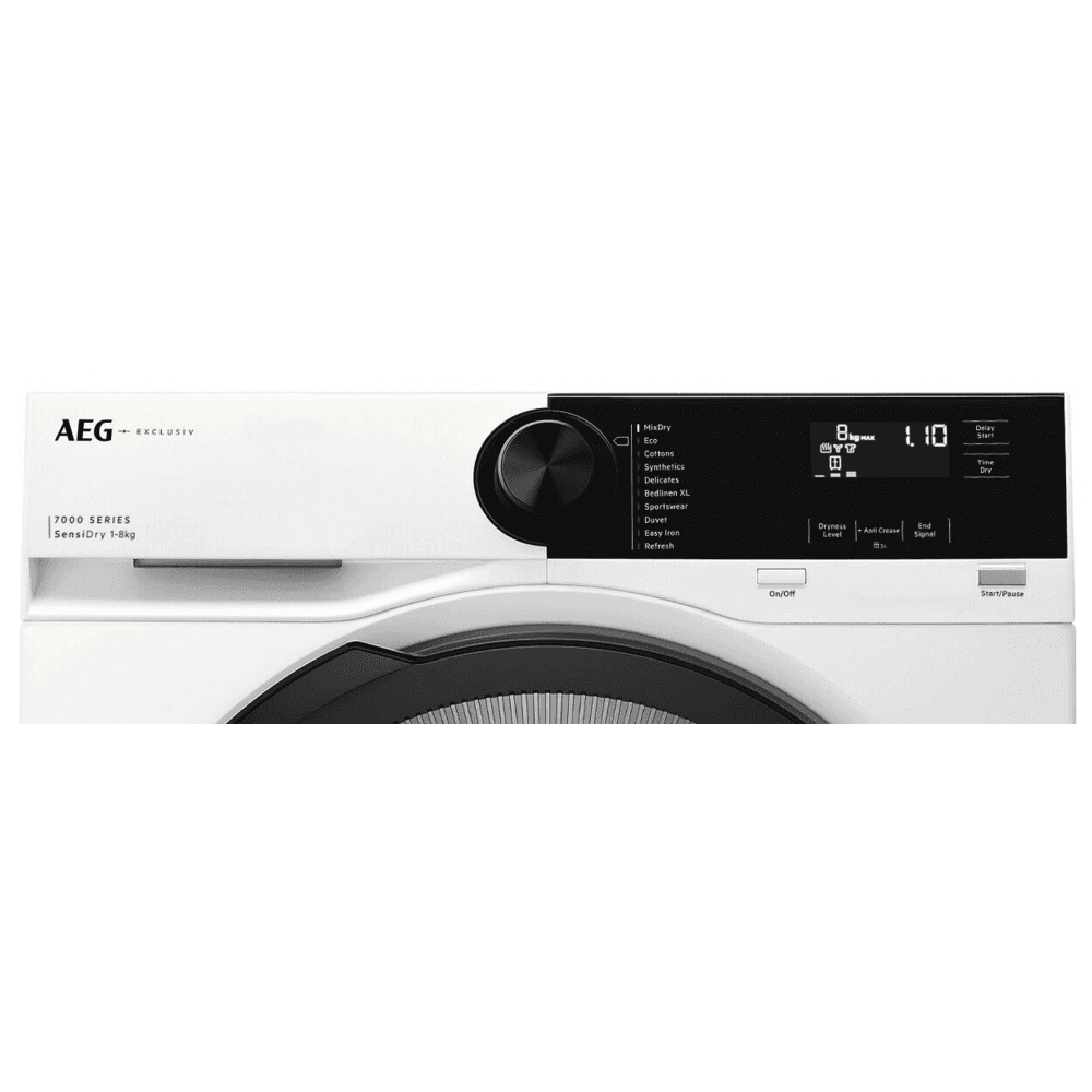 AEG TR728CT4B Heat Pump Tumble Dryer : 8kg : 7000 SensiDry