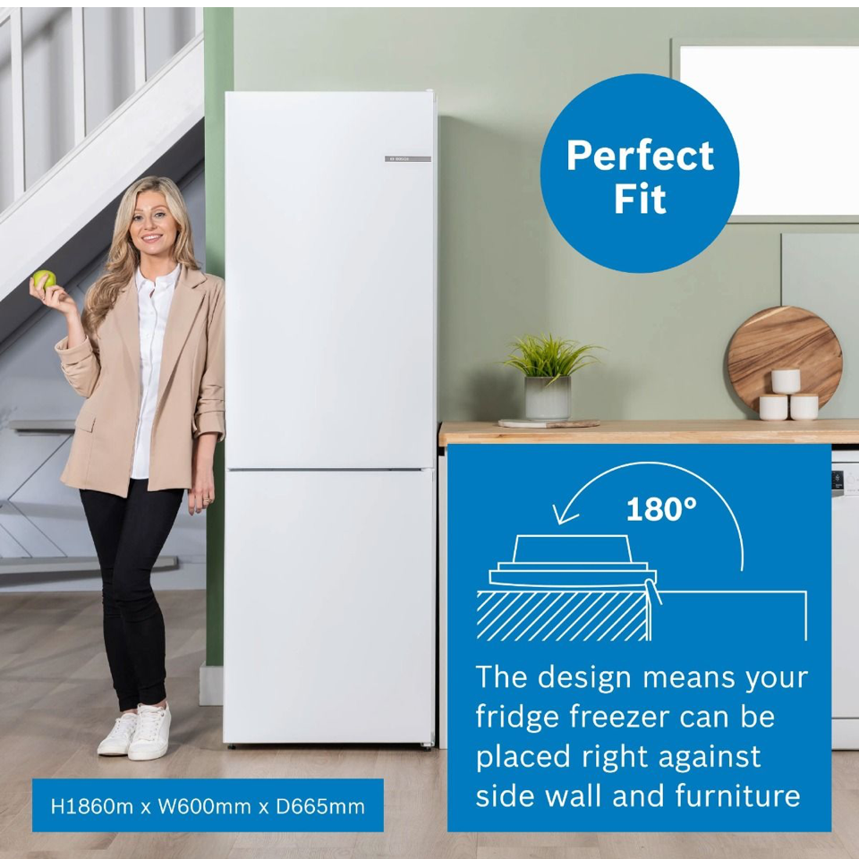 Bosch KGN39NLEKG Fridge Freezer . Series 2 : Stainless Steel Inox Look : Due November