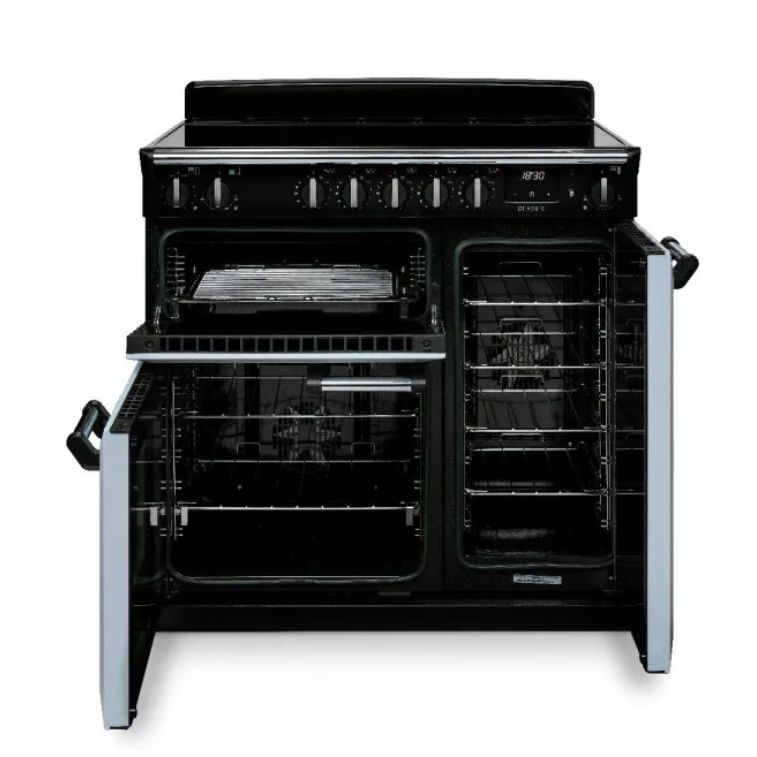Rangemaster CL90EIPPCR/CM1 Classic 90cm Induction Range Cooker : Pale cream with Chrome Trim