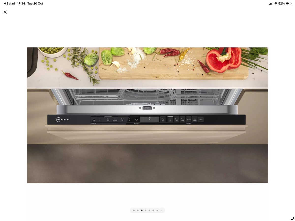 Neff S153ITX07G Fully Integrated Dishwasher ; N30 : Polinox & Stainless Steel Interior : Cutlery basket