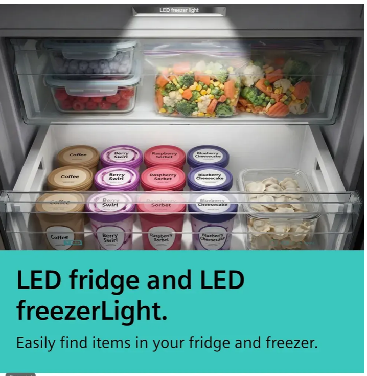 Siemens GS36NAXCG Upright Freezer : H 186.2cm : IQ500 :Brushed Black Steel ,Due 2nd NOVEMBER