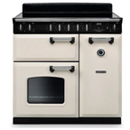 Rangemaster CL90EIPPCR/CM1 Classic 90cm Induction Range Cooker : Pale cream with Chrome Trim