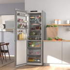 Bosch KSN36VLDGG Freestanding Upright Freezer . Stainless Steel : H 186.2cm :XXL Capacity