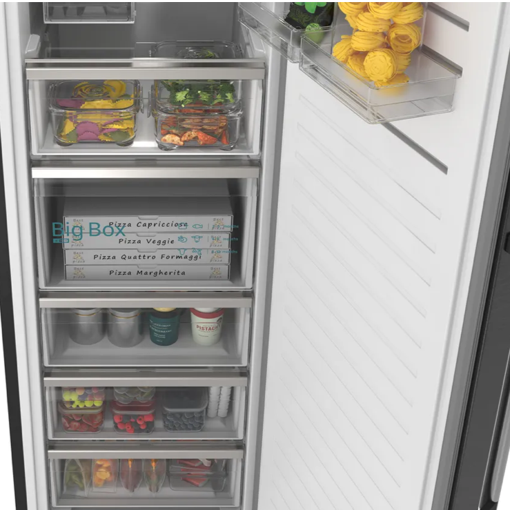Siemens GS36NAXCG Upright Freezer : H 186.2cm : IQ500 :Brushed Black Steel ,Due 2nd NOVEMBER