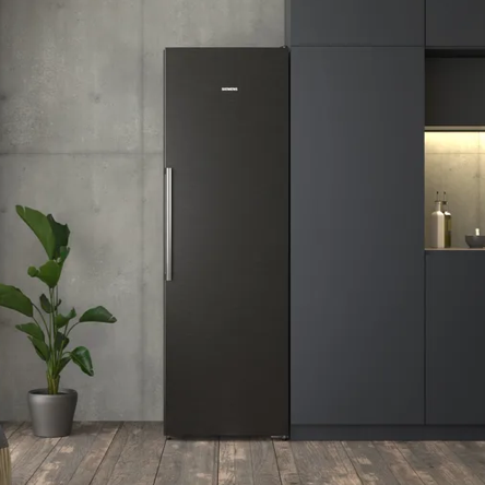 Siemens GS36NAXCG Upright Freezer : H 186.2cm : IQ500 :Brushed Black Steel ,Due 2nd NOVEMBER
